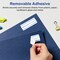Avery Matte White Removable Rectangle Labels with Sure Feed Technology, Print-to-the-Edge, 1" x 2-5/8"